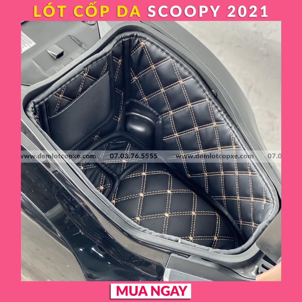 Lót Cốp Cách Nhiệt Xe SCOOPY 2021 - Có Túi Giấy Tờ - Bảo Hành 1 Năm ( Đường May, Lỗi Do Sản Xuất)