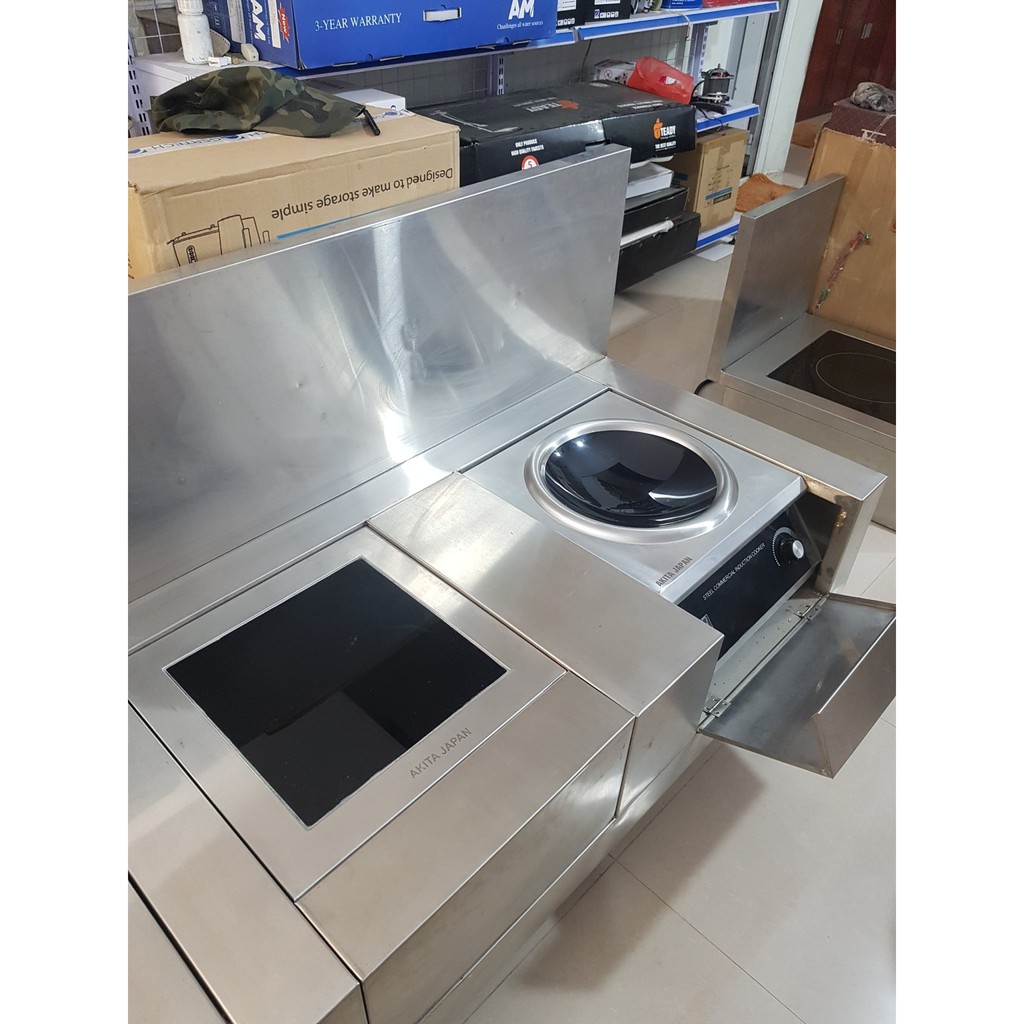 Giảm giá Bếp từ công nghiệp 5000w mặt lõm akita japan chính hãng - bảo hành 2 năm - BeeCost
