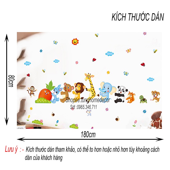 Decal dán tường cho bé học TUNG DECOR XL8221 Nhổ Cà rốt 1