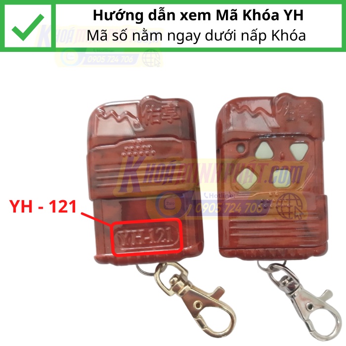 Chìa khóa remote Cửa Cuốn YH 1A1, YH121