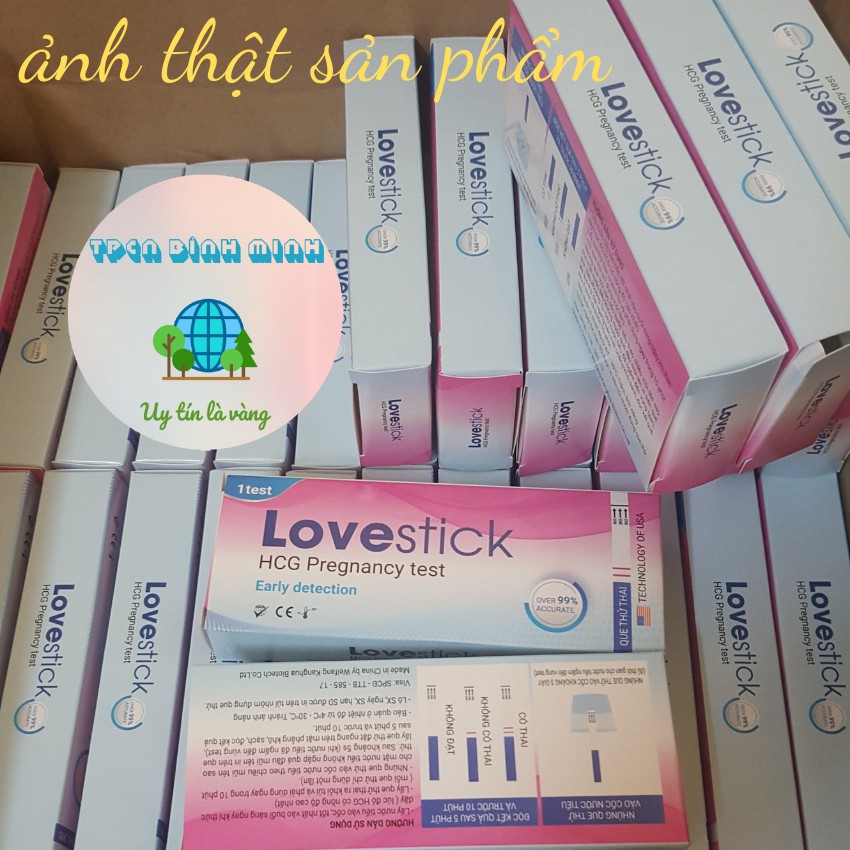 [Che Tên SP] Que Thử Thai Love stick Kết Quả Chính Xác, Phát Hiện Thai Sớm, Giá Rẻ, Miễn Phí Vận Chuyển. tpcn bình minh