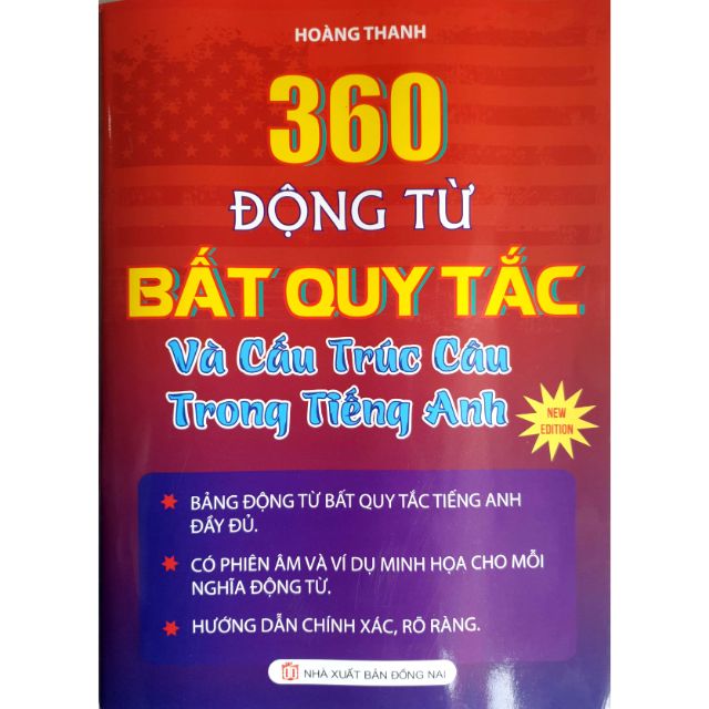 Sách - Động Từ Bất Quy Tắc Và Cấu Trúc Câu Trong Tiếng Anh New Edition (Bìa đỏ)