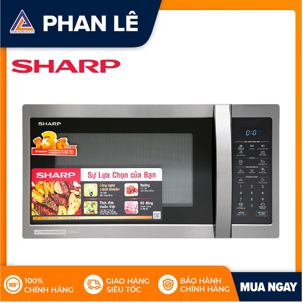 Lò vi sóng inverter Sharp R-G728XVN-BST