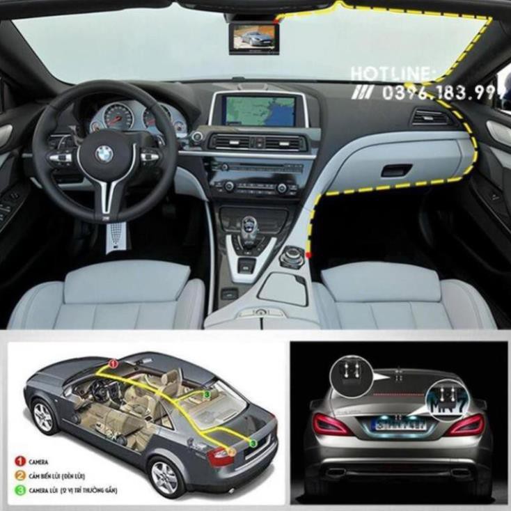 [Giảm giá]  Camera hành trình 3 mắt Full HD kèm camera lùi Ver 2 l | BigBuy360 - bigbuy360.vn