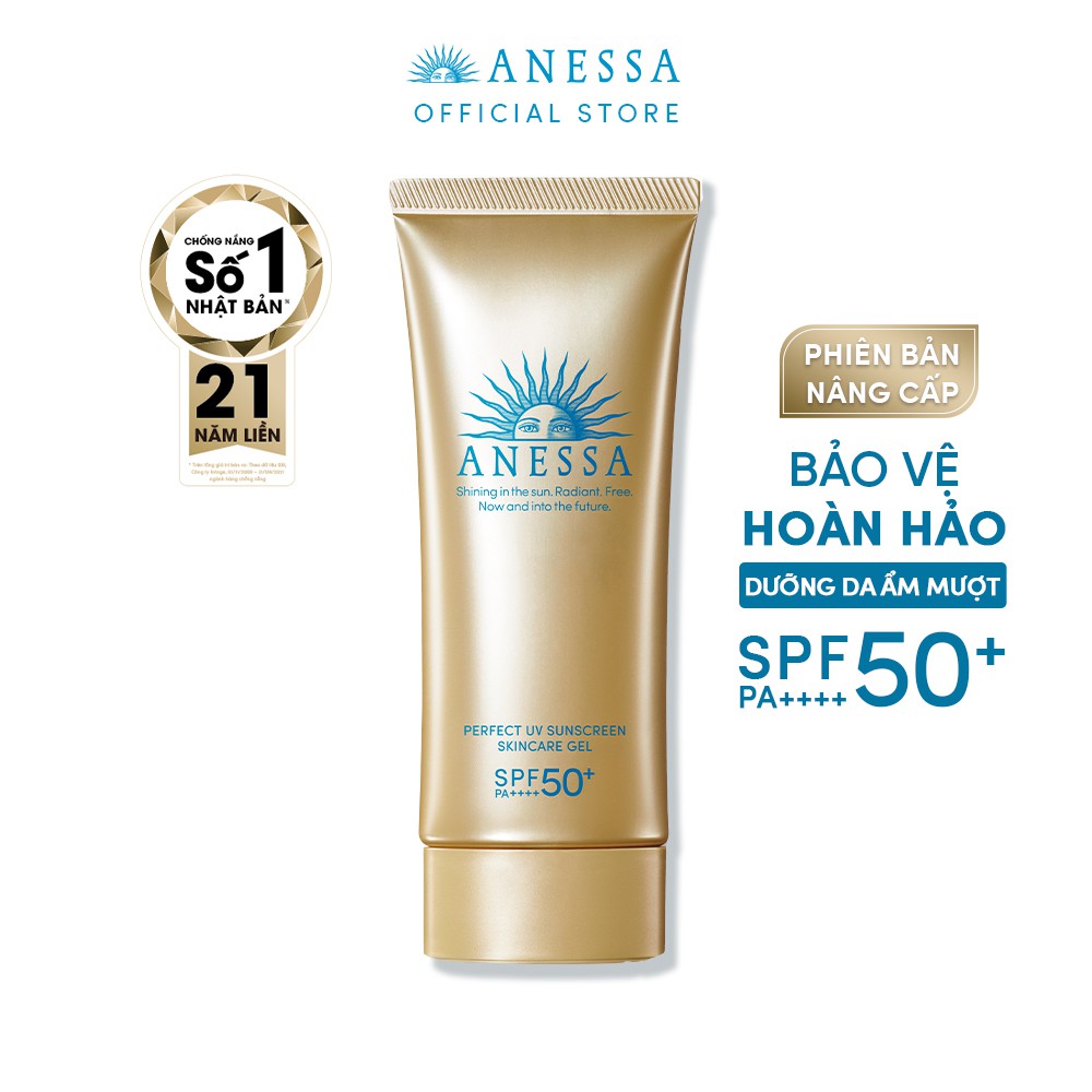 Gel chống nắng dưỡng ẩm bảo vệ hoàn hảo Anessa Perfect UV Sunscreen Skincare Gel SPF50+ PA++++ 90g
