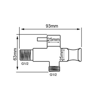 Van góc & giá đỡ Angle valve with bracket ZT512
