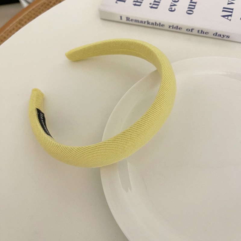 Cài tóc vải màu trơn đơn giản thời trang