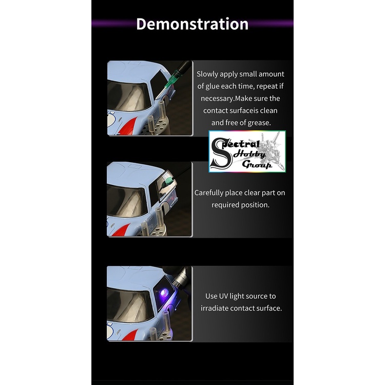 Dụng cụ DSPIAE keo trong UV khô nhanh / đèn LED UV UV-G Light Curing Clear Glue