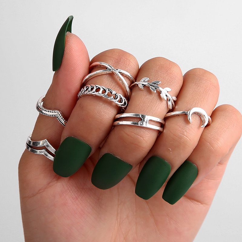 Bộ 7 Nhẫn Hình Mặt Trăng JP5