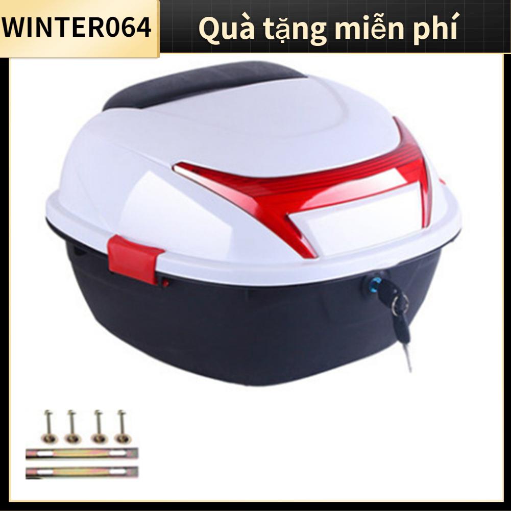 Hộp sau xe máy Mũ bảo hiểm đựng hành lý trên cùng Dung tích lớn Phổ biến cho Điện thoại Winter064