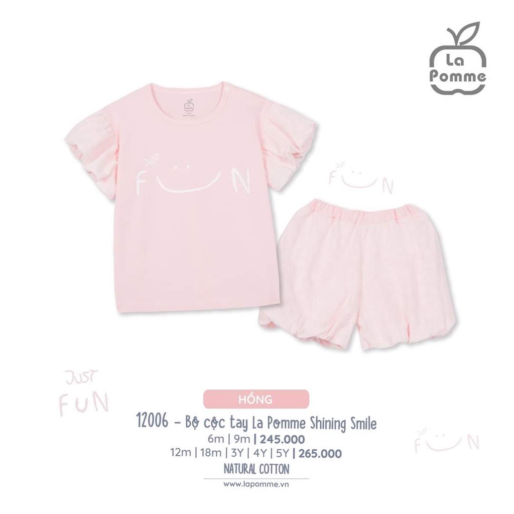 La Pomme - Bộ QA cộc tay đáng yêu cho bé gái (6M-5Y)SS205,SS215,12006