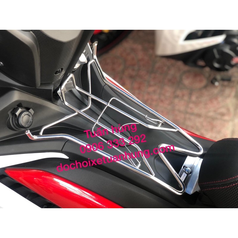 Baga giữa exciter 155/ex155 V1, V2  inox 10ly - baga xe exciter - đồ chơi xe ex155