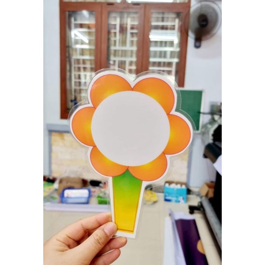 Thẻ hoa ghi đáp án ép plastic
