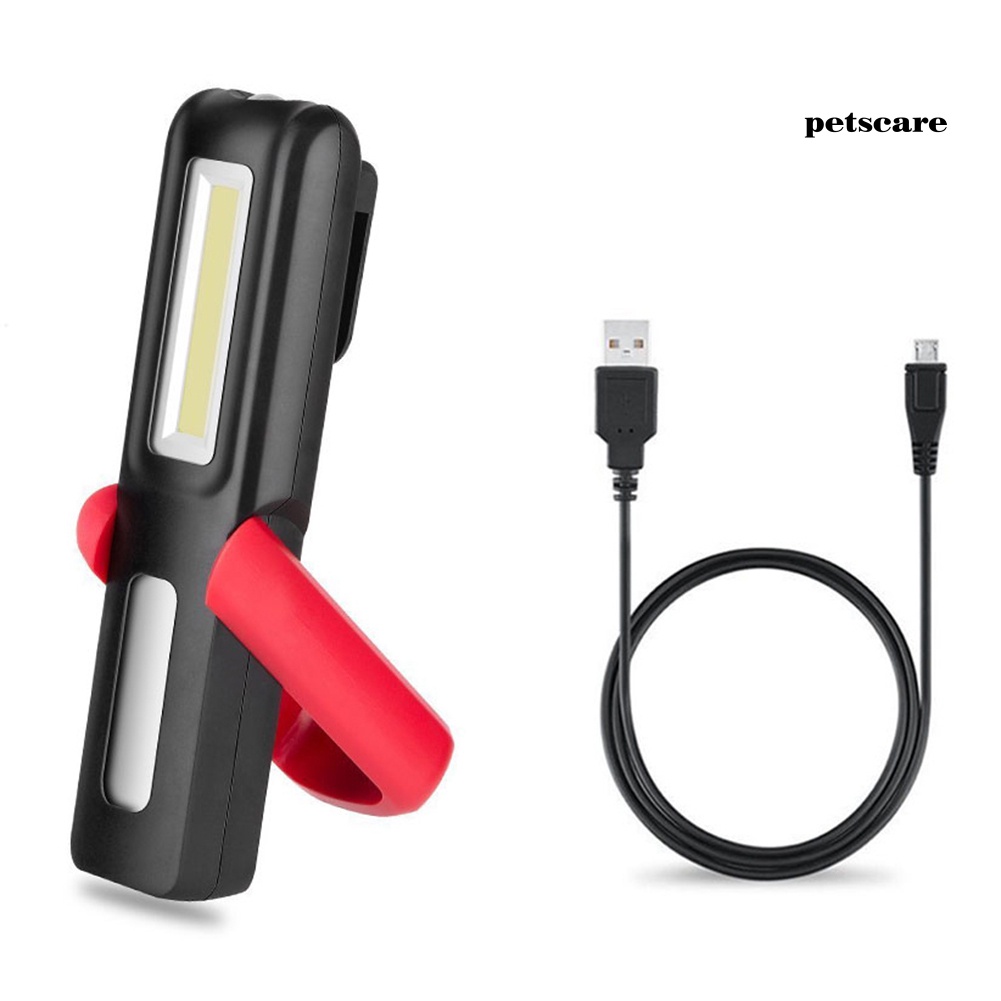 Đèn Pin LED COB PTCA Hít Nam Châm Có Thể Sạc Lại Qua USB
