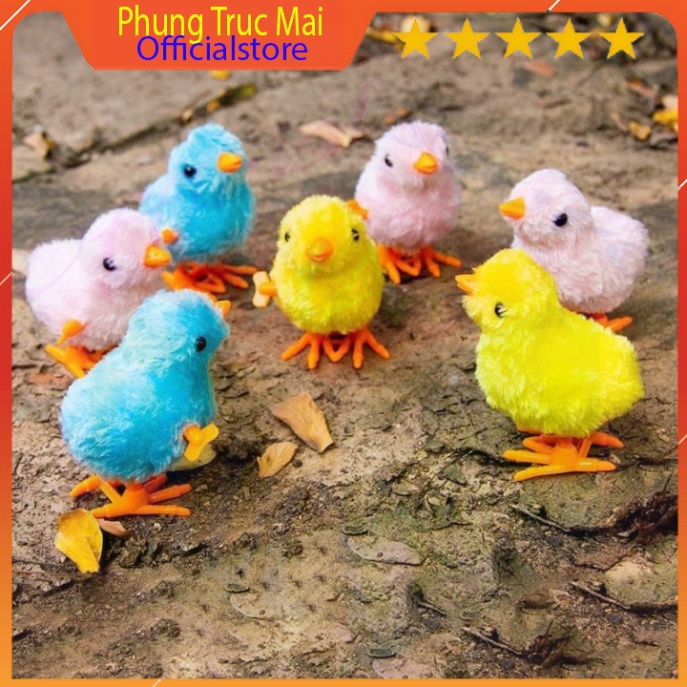 Gà con vặn cót biết chạy cho bé, Gà con chạy cót.