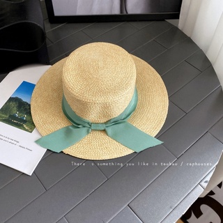 Mũ cói Gaucho Raffia viền nơ lụa- mẫu mới hot (New Arrival)