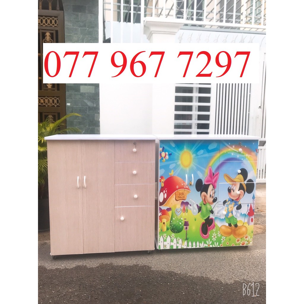 Tủ quần áo trẻ em cao 1m25, nhựa đài loan cao cấp, hình ảnh thực tế 100%