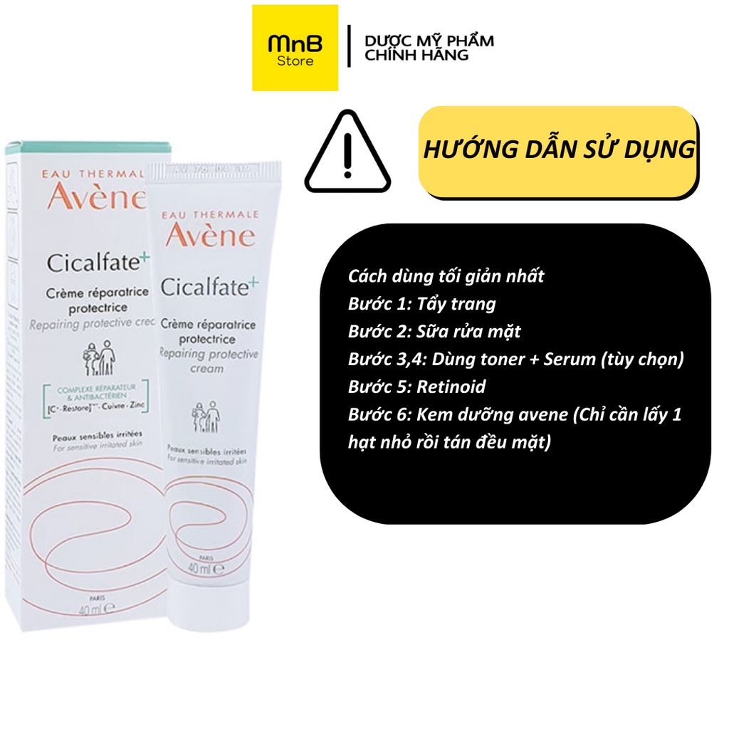 Kem dưỡng Avene Cicalfate Restorative Skin Cream phục hồi làm lành sẹo và cấp ẩm cho da 40