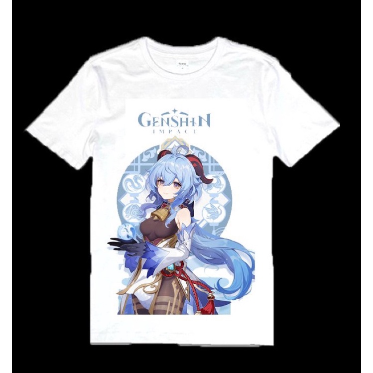 áo thun Ganyuu genshin impact nhiều mẫu chọn/áo hình genshin impact ganyuu