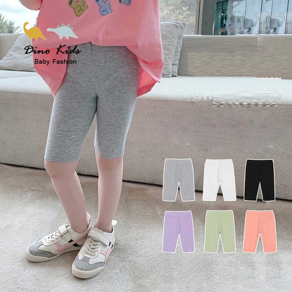 Quần legging lửng bé gái chất cotton tàu đanh mát size 8-40kg