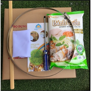 Dụng cụ làm bánh cuốn tại nhà ngon bổ rẻ tặng kèm gói bột làm bánh cuốn