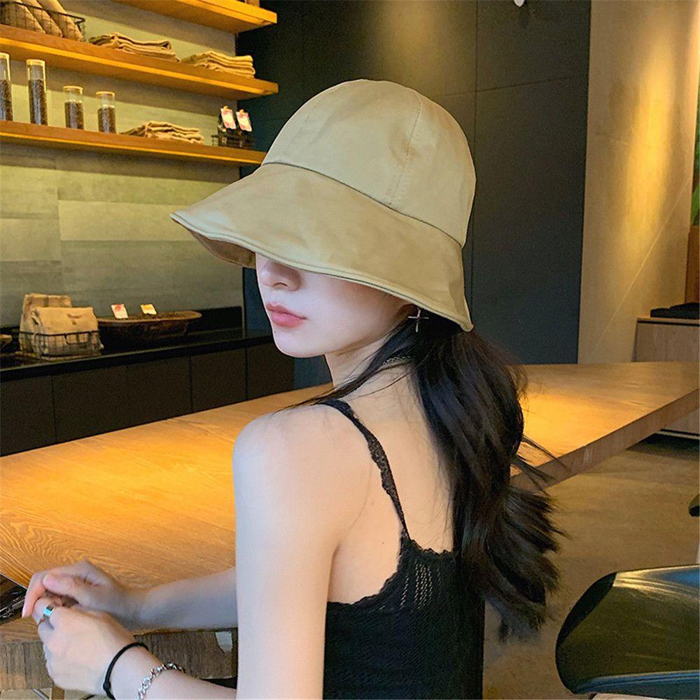 Nón Tai Bèo Vải Cotton Mềm Có Thể Điều Chỉnh Nhiều Màu Thời Trang Xuân Hè Cho Nữ
