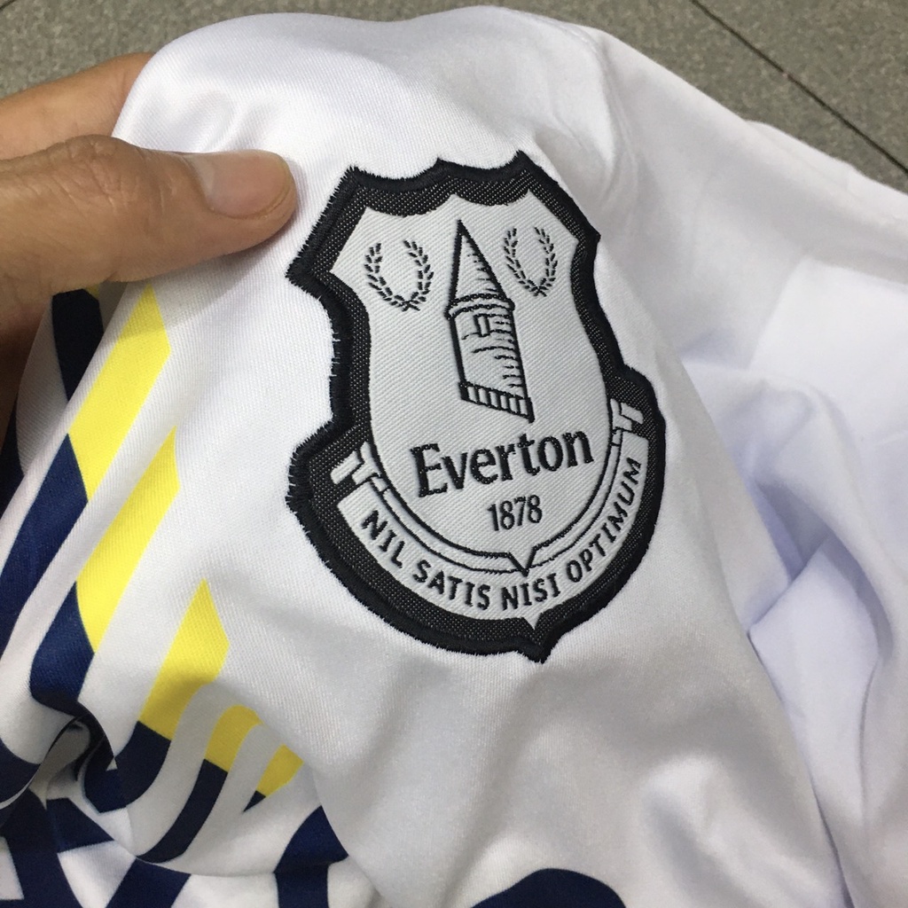 Bộ quần áo đá banh Everton Trắng sân khách 2022 FLG