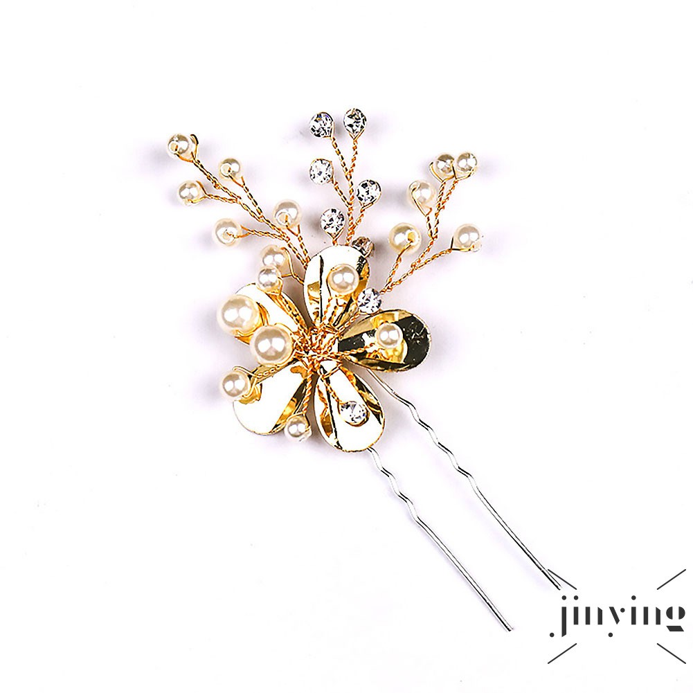 GETNOIVAS Trâm cài tóc phối đá phong cách retro cho nữ