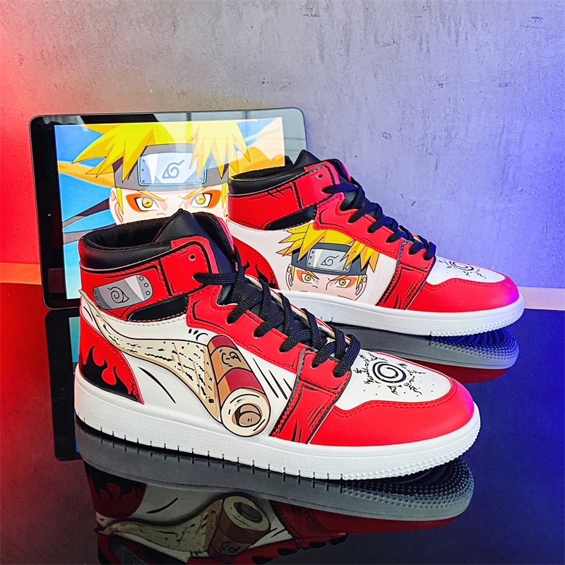 Giày Thể Thao Thoáng Khí In Họa Tiết Hoạt Hình Naruto Uzumaki Naruto Madara Uchiha Sasuke Thời Trang Mùa Hè Cho Bé Trai