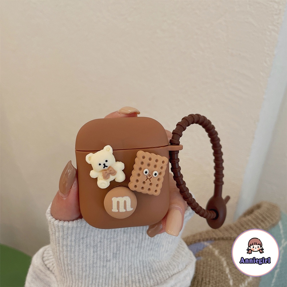 Vỏ bảo vệ hộp sạc tai nghe Airpods 1/2/pro Bluetooth không dây bằng silicon mềm hình gấu đồ chơi dễ thương | BigBuy360 - bigbuy360.vn