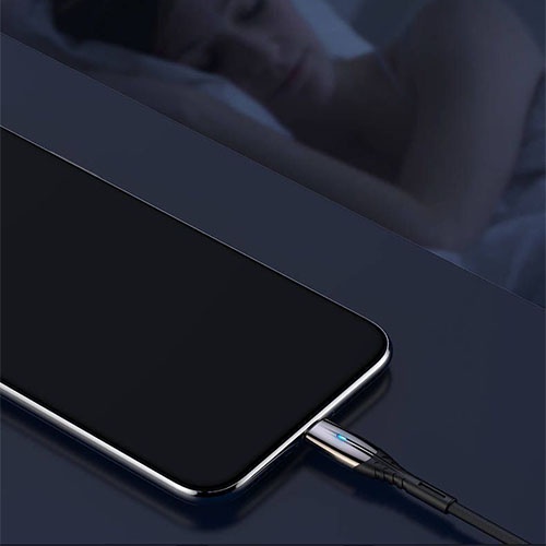 Cáp Sạc Nhanh Samsung Micro USB Bọc Dù Cao Cấp Đèn Led Thông Báo