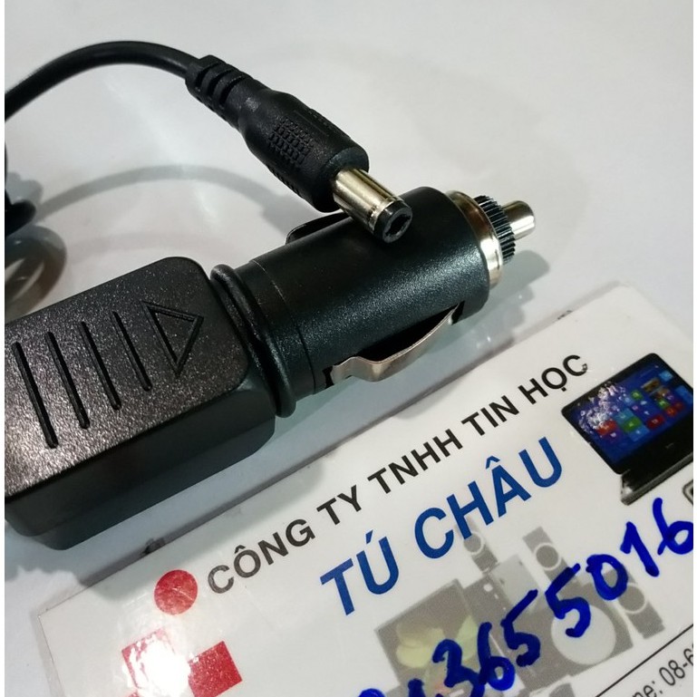 Dây cáp sạc trên Ô tô: Đầu tẩu thuốc sạc 12V - 24V trên Ô tô - Chuẩn cắm 5.5mm