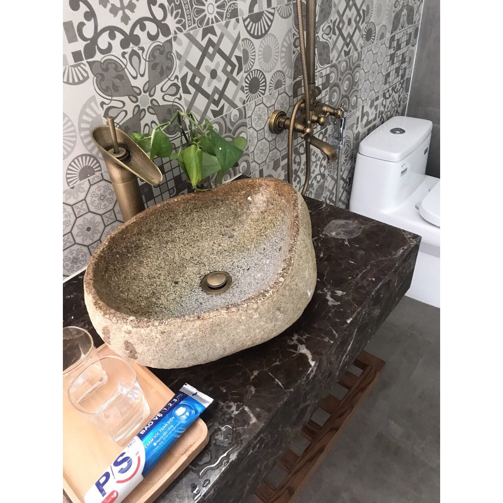 Combo Chậu đá tự nhiên