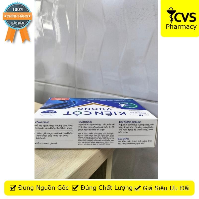 Kiện Cốt Vương - Hộp 20 &amp; 45 - giảm đau sưng khớp, thoái hóa khớp, khó vận động - CVS Pharmacy