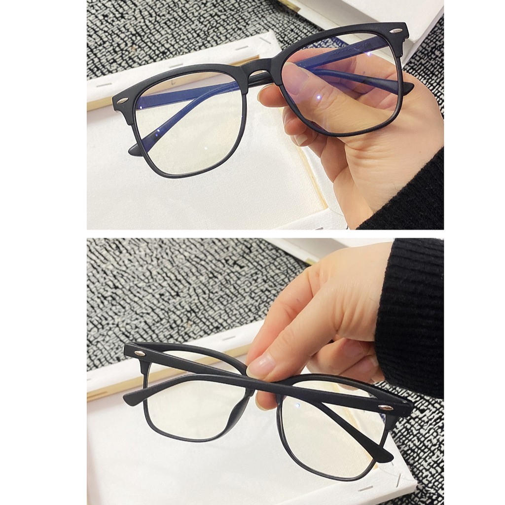 Mắt kính gọng vuông phong cách Hàn Quốc thời trang cho nam và nữ