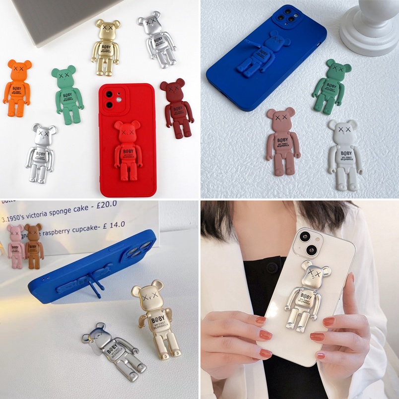 Giá Đỡ Điện Thoại Hình Gấu 3D Dễ Thương