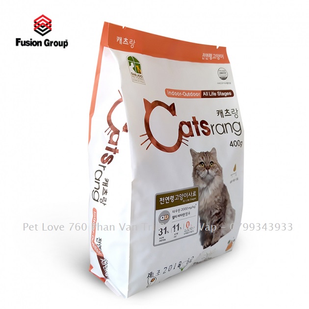 Catsrang allstage 400g-Thức ăn hạt cho mèo mọi lứa tuổi Catsrang 400g-Pet Love HCM
