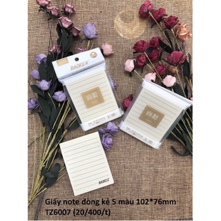 Giấy note dòng kẻ BAOKE nhiều size