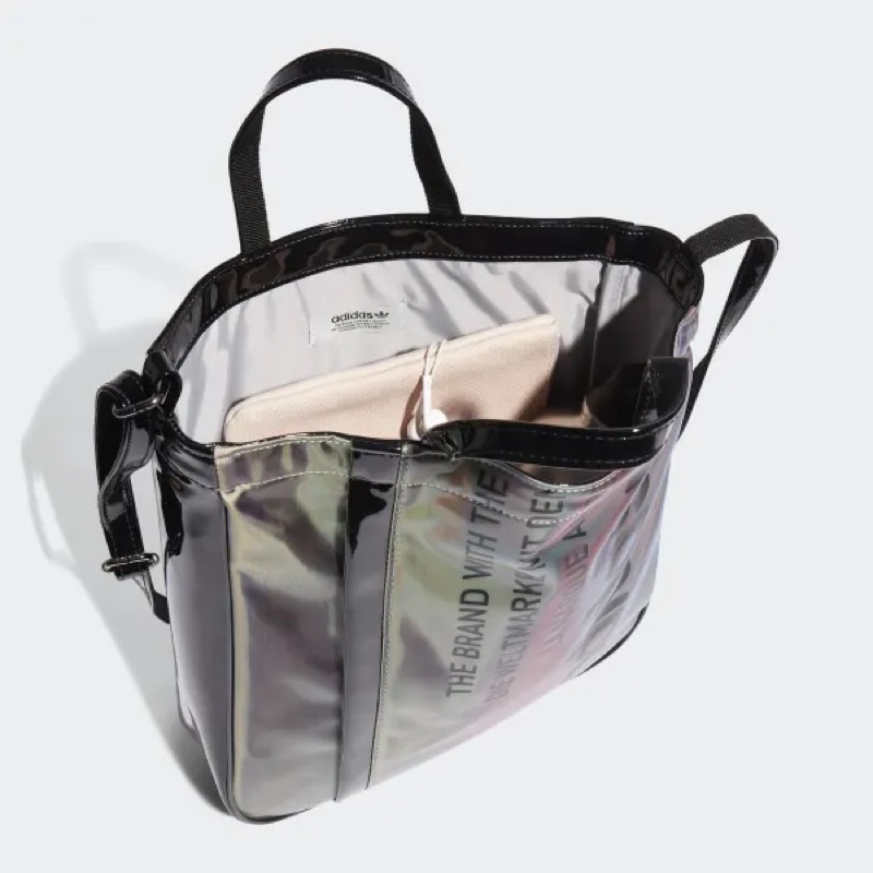 TNS - Túi tote form vuông hottrend vừa laptop Adidaz shopper bag-chất da bóng ánh kim cực trendy