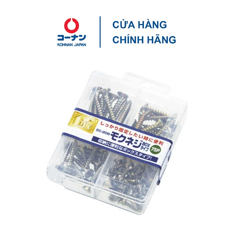 Đinh treo tranh ảnh Kohnan tán/vít/móc/móc chữ L/móc tròn 12/20/22/24/32/69/75/110 pcs