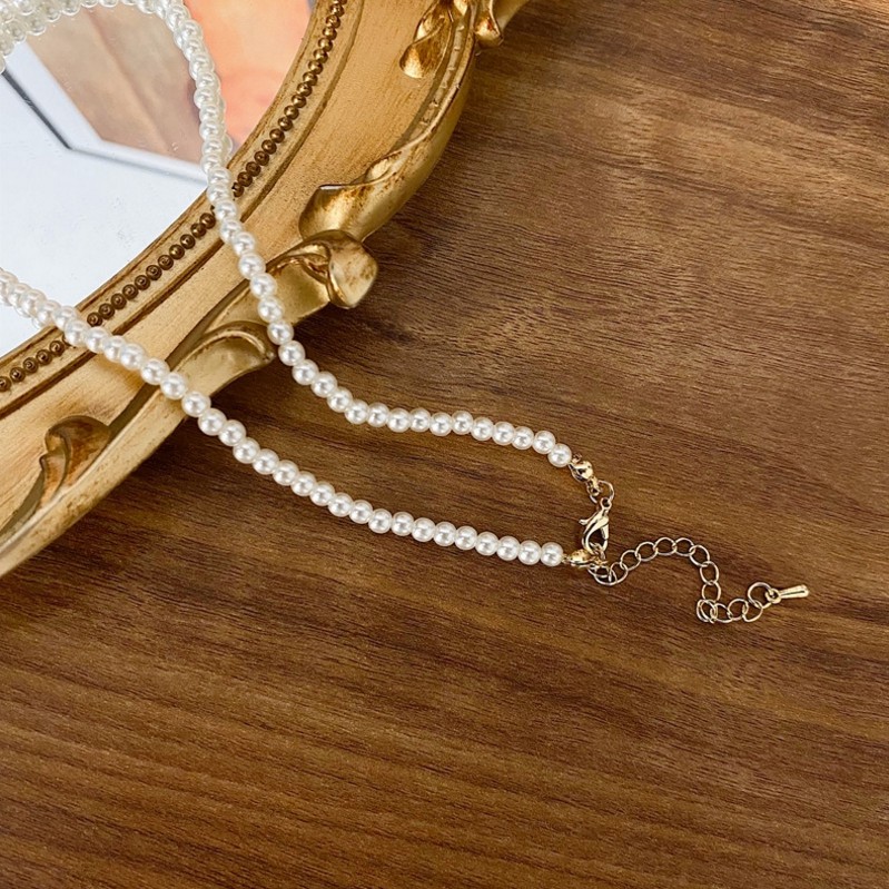 Vòng cổ Đính Ngọc Trai Phong Cách Vintage / Dây Chuyền