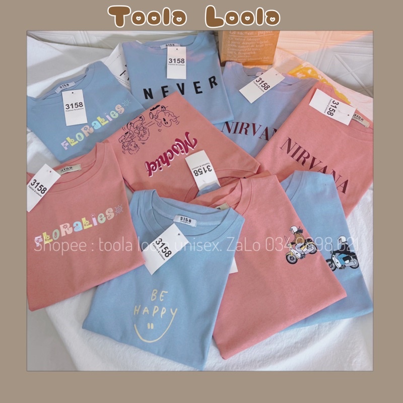 áo thun màu pastel dễ thương ✨ FREESHIP ✨ áo thun 3158 cotton unisex