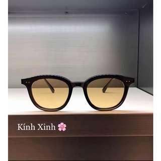 Kính râm màu vàng Mắt tròn siêu chất
