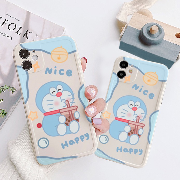 Ốp lưng iphone viền nổi bóng doraemon cute 6plus/6s/6splus/7/7plus/8/8plus/x/xr/xs/11/12/pro/max/plus/promax-Awifi Y2-11