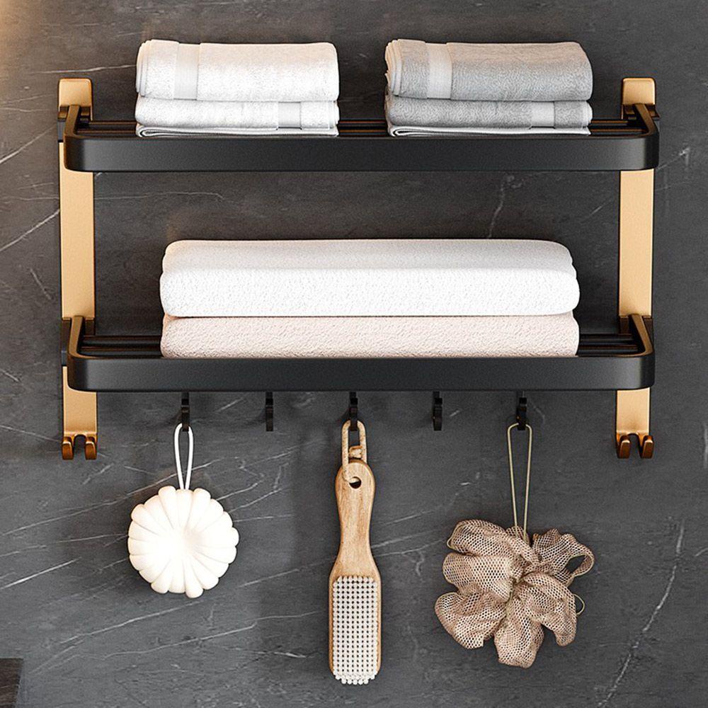 KUNHEV Giá Đỡ Khăn Tắm / Dầu Gội 2 Tầng Mẫu Mới Tiện Lợi Dễ Sử