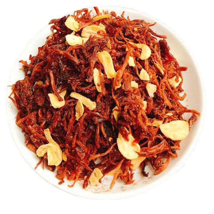 200g khô heo cháy tỏi ớt đảm bảo an toàn thực phẩm hiệu SK FOOD
