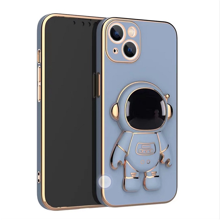 Ốp Điện Thoại Mạ Điện Hình Phi Hành Gia Có Giá Đỡ Cho iPHONE13 12 11 pro max
