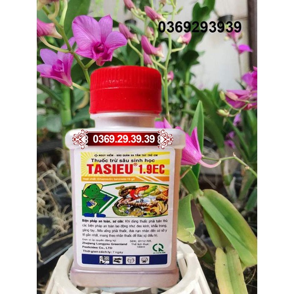 Chế phẩm sinh học Tasieu trừ sâu, bọ phấn trắng, rệp, rầy, chai 100ml