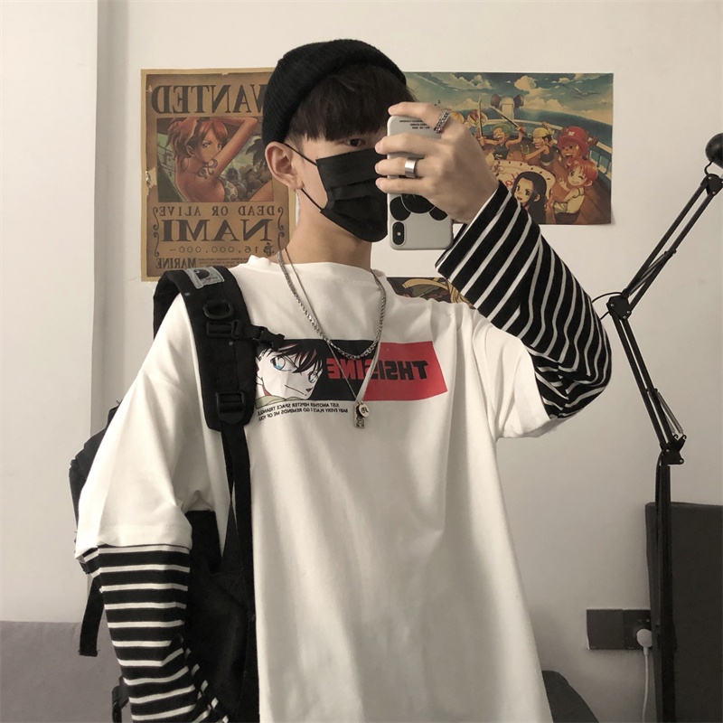 Áo thun tay dài nam nữ form rộng Yinxx, áo phông phối tay sọc sweater unsiex SW100