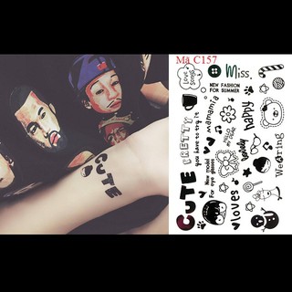 Hình xăm dán nhỏ Hàn Quốc C157